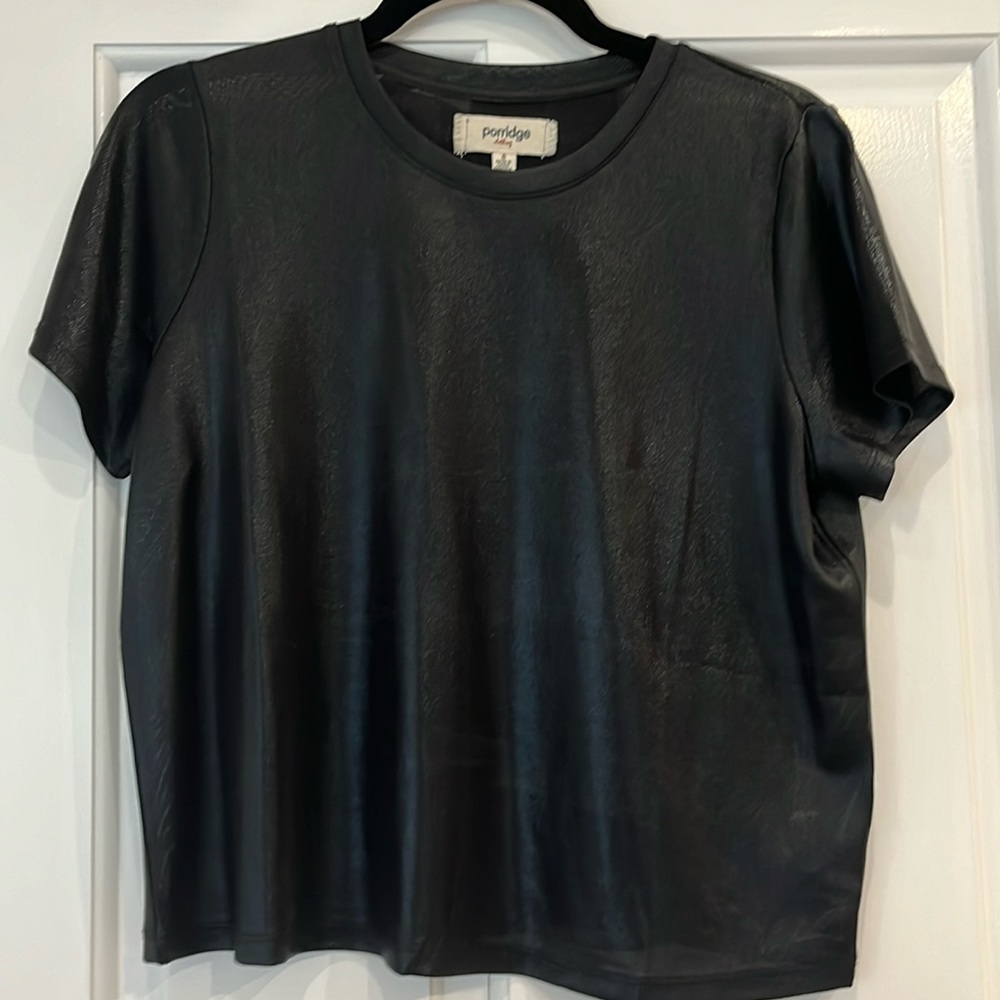 Bought at Anthropologie, size small “shirt” with some sheen.